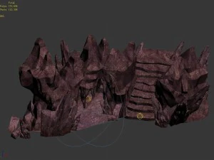 magic mountain - mountain cliff 01 3D Model