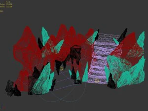 magic mountain - mountain cliff 01 3D Model