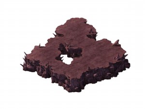 magic mountain - mountain cliff 02 3D Model