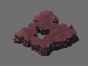 magic mountain - mountain cliff 02 3D Model