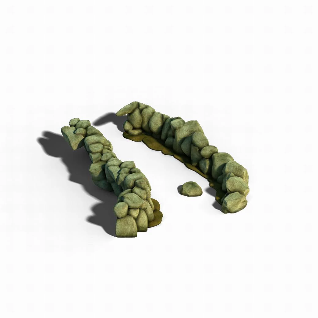 south qilian - river elements 3D Model .c4d .max .obj .3ds .fbx .stl .blend 