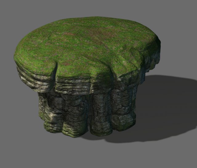 mountain hengshan - mushroom stone 02 3D Model .c4d .max .obj .3ds .fbx .stl .blend 