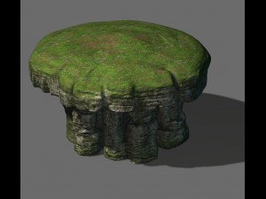 mountain hengshan - mushroom stone 02 3D Model