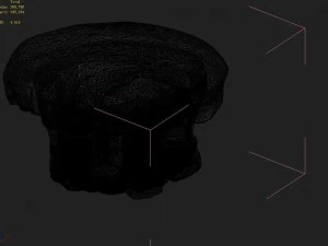 mountain hengshan - mushroom stone 02 3D Model