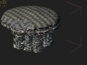 mountain hengshan - mushroom stone 02 3D Model