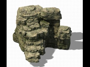 hengshan mountain - waterfall stone Model 3D
