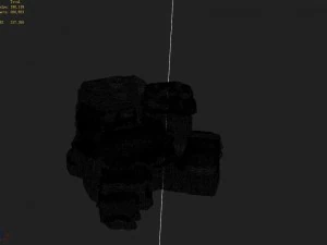 hengshan mountain - waterfall stone 3D Model