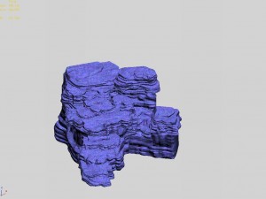 hengshan mountain - waterfall stone Model 3D