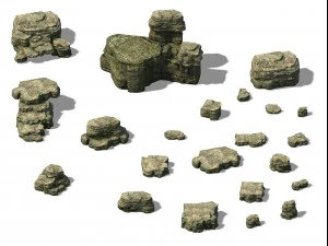 mountain hengshan - mountain rock group 02 3D Model