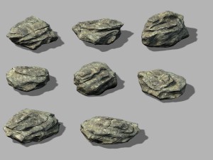mountain hengshan - stone 02 3Dモデル