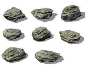 mountain hengshan - stone 02 3D Model