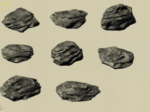 mountain hengshan - stone 02 3D Model