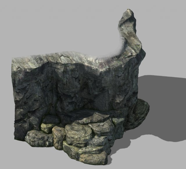 mountain hengshan - cliff 02 3D Model .c4d .max .obj .3ds .fbx .stl .blend 