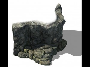 mountain hengshan - cliff 02 3D Model