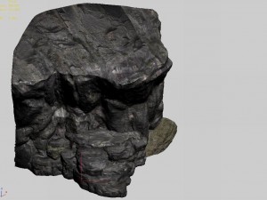 mountain hengshan - cliff 02 3D Model