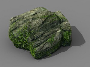 climbed rattan - stone 01 3D Model