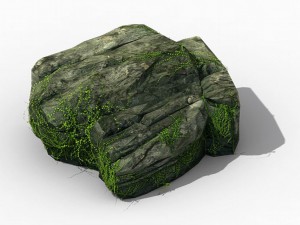 climbed rattan - stone 01 3D Model