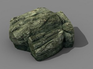 climbed rattan - stone 01 3D Model