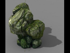 climbed rattan - stone 02 Model 3D