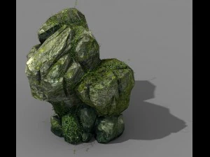 rattan scalato - pietra 02 Modello 3D