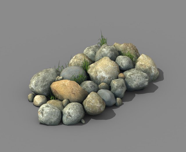 climbed rattan - stone 03 Model 3D .c4d .max .obj .3ds .fbx .stl .blend 
