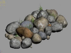 climbed rattan - stone 03 3D Model