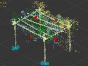 climbed rattan - bamboo shed 01 Modelo 3D