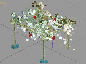 climbed rattan - bamboo shed 01 Modelo 3D