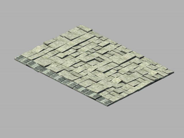 damaged floor tiles 02 Modelo 3D .c4d .max .obj .3ds .fbx .stl .blend 