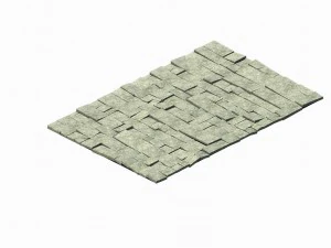 damaged floor tiles 02 3D Model