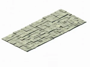 damaged floor tiles 02 3D Model