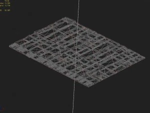 damaged floor tiles 02 3D Model