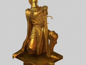 cavaleiro ouro 1022 Modelo 3D