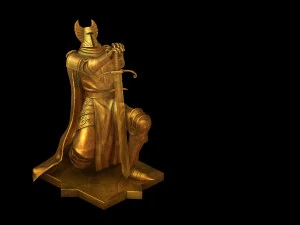 cavaleiro ouro 1022 Modelo 3D