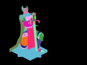 cavaleiro ouro 1022 Modelo 3D