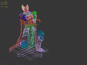 cavaleiro ouro 1022 Modelo 3D