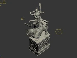 kirin - soldier - warrior statue 3D Model