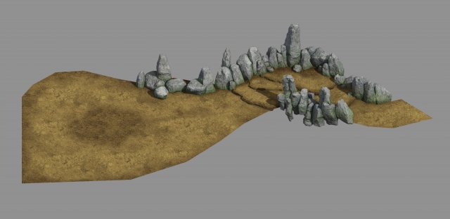 qingyun mountain-tree roots mountain stone channel 3D Model .c4d .max .obj .3ds .fbx .stl .blend
