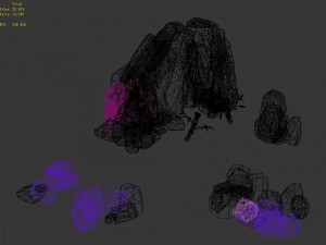 green mountain - stone pile 01 3D Model