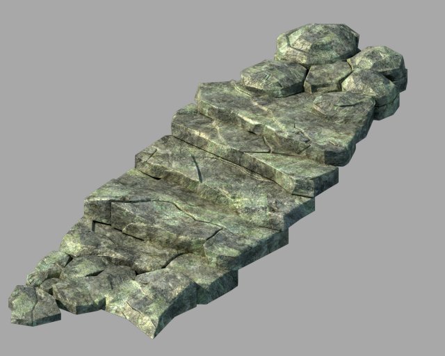 qu you path - stairway 01 3D Model .c4d .max .obj .3ds .fbx .stl .blend 