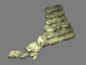 qu tu camino - escalera de piedra 02 Modelo 3D