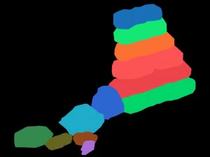qu you path - stone ladder 02 3D Model