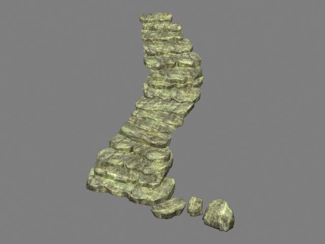 qu you path - stairway 04 Model 3D .c4d .max .obj .3ds .fbx .stl .blend 