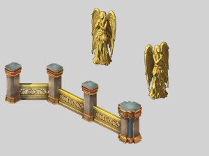 human knight district - statue 01 3D-Modell