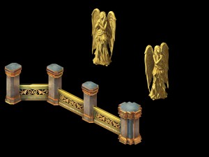 human knight district - statue 01 3D मॉडल