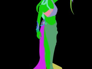 human ranger area - statue 01 Modèle 3D