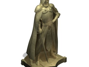 human ranger area - statue 02 3D Модель