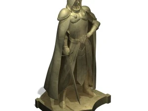 human ranger area - statue 02 3D Model