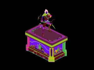 human ranger area - statue 03 3D मॉडल