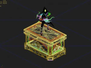 human ranger area - statue 03 3D Model